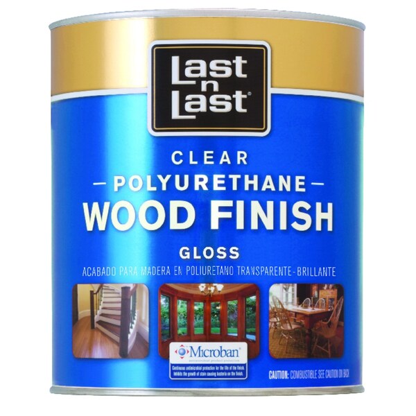 Last N Last Gloss Clear Polyurethane Wood Finish 1 qt 53004 Zoro
